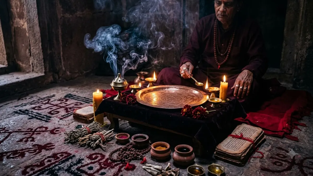 Traditional spiritual assessment for black magic concerns