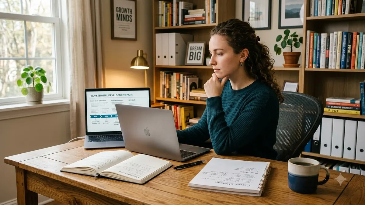 Young professional planning career choices with astrology guidance